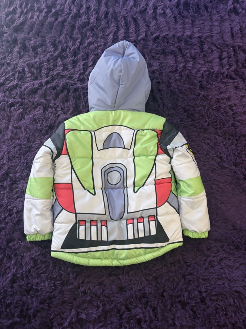 Toy story buzz Lavender and Purple Logo-Trim Jacket - Picture 2 of 3
